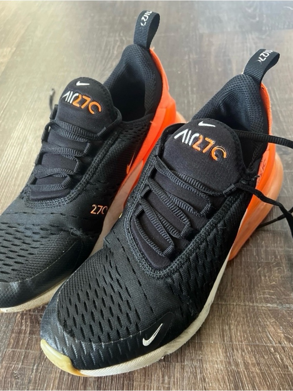 Nike Air 270 Men’s Sneakers - Black and Orange